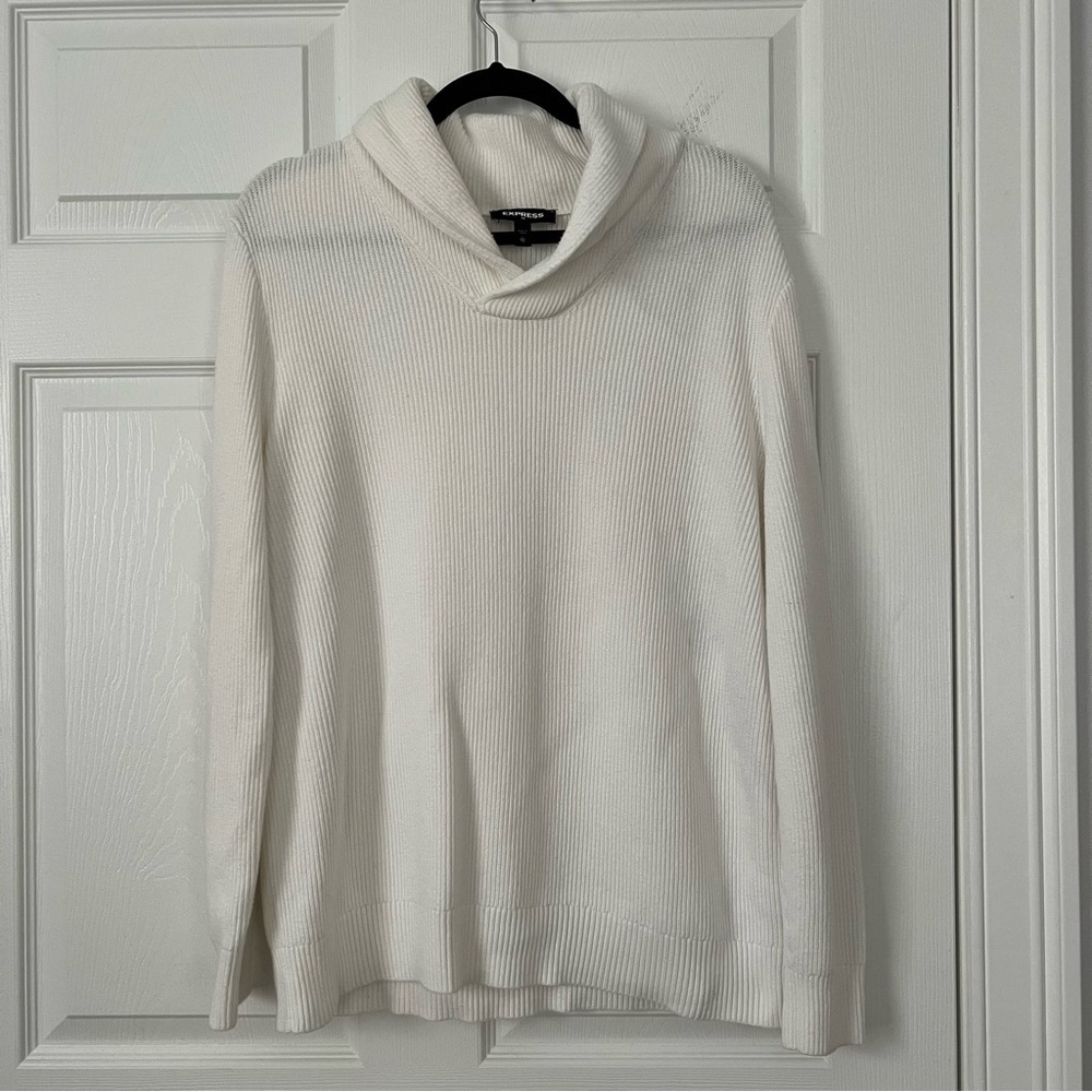 Express white Turtleneck Sweater